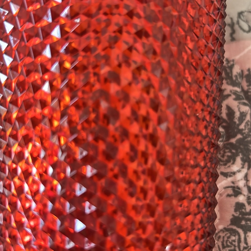 Red Studded Tumbler with Straw - Picture 5 of 6